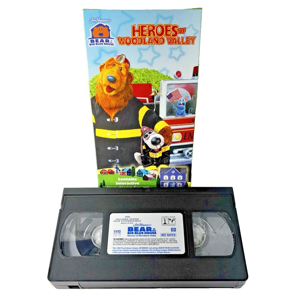 Bear in the Big Blue House: Heroes of Woodland Valley Vintage 2003 VHS Tested
